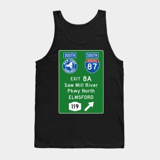 New York Thruway Southbound Exit 8A: Saw Mill River Pkwy Elmsford Rte 119 Tank Top